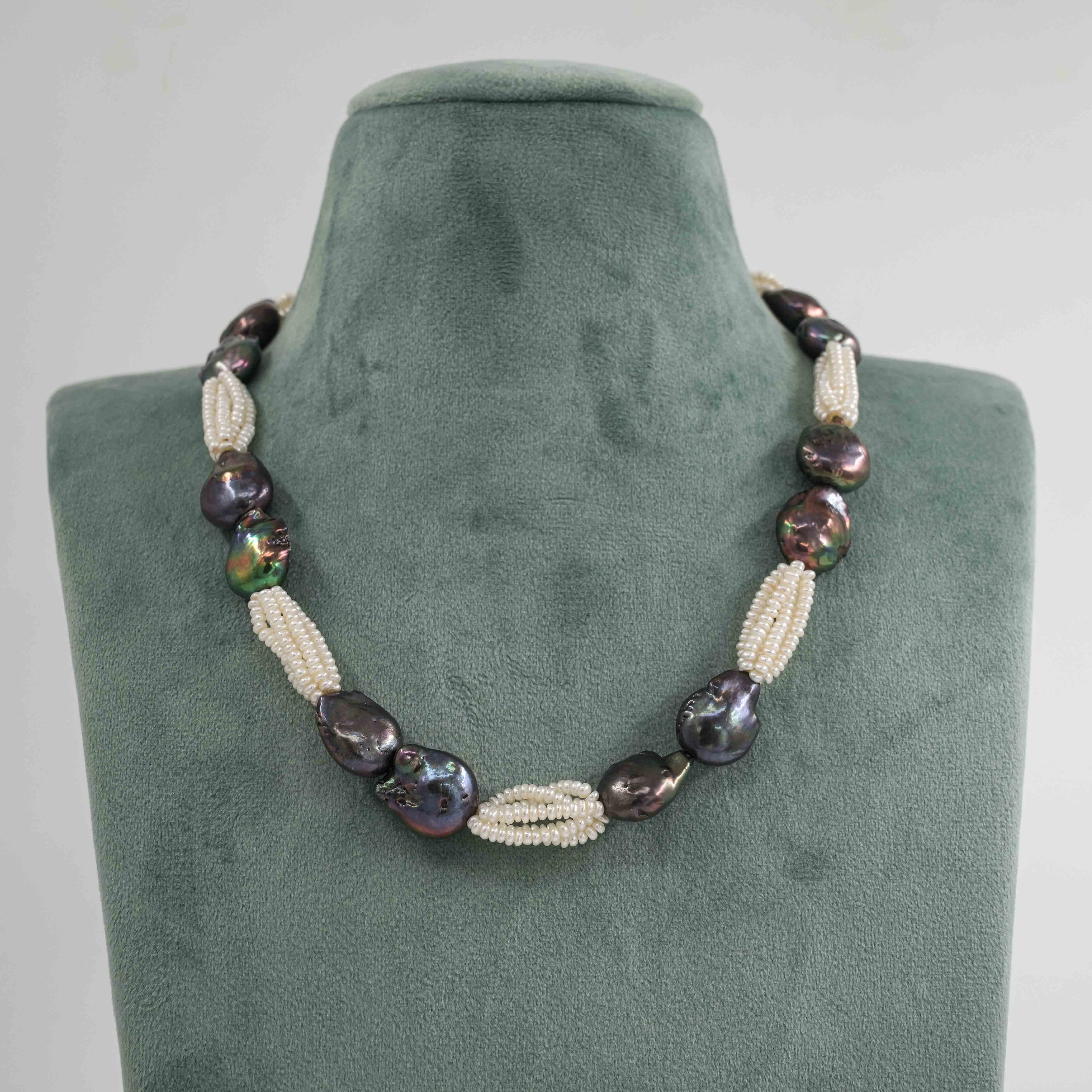 The Pearl Atelier by Kabra Pearls - Unique Baroque and small Pearl necklace